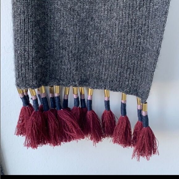 J CREW Scarf with Tassels - Picture 2 of 4